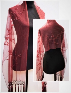 Beaded Shawl 6147-C